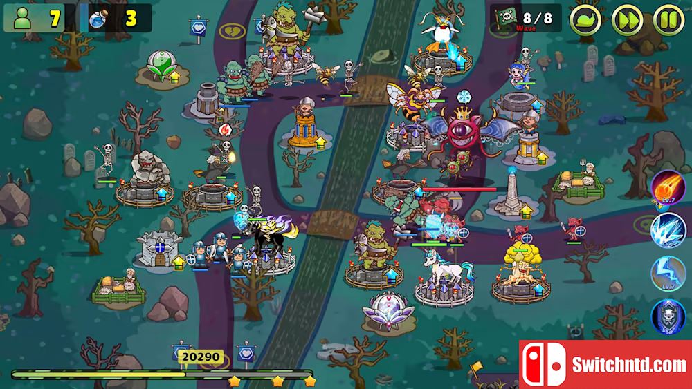 【美版】露娜与怪兽塔防 被剥夺的魔法王国 .Luna & Monsters Tower Defense -The deprived magical kingdo 中文_9