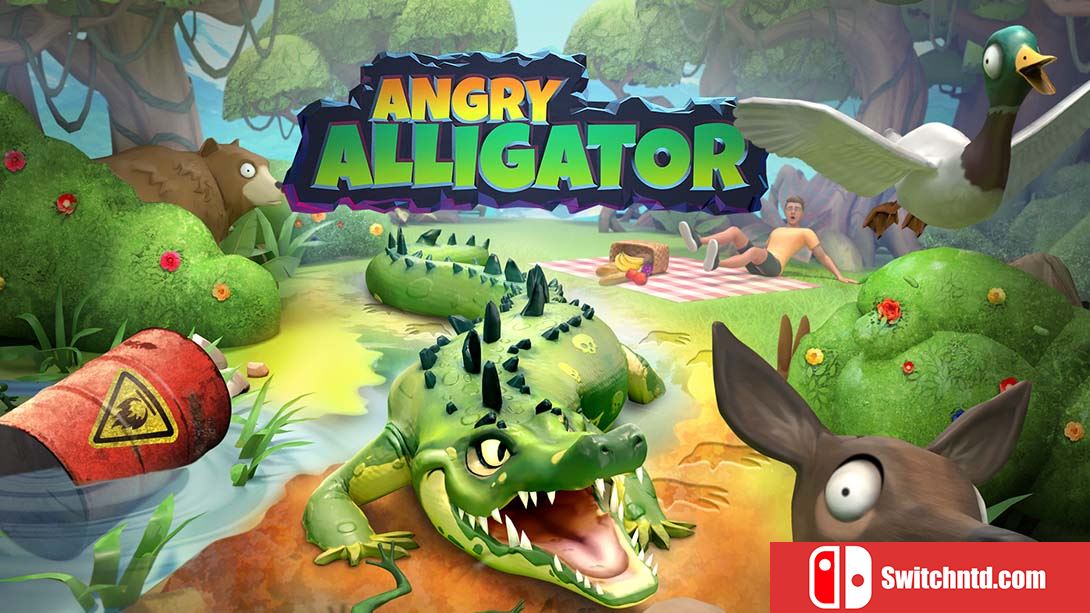 愤怒的鳄鱼 Angry Alligator 英语_0