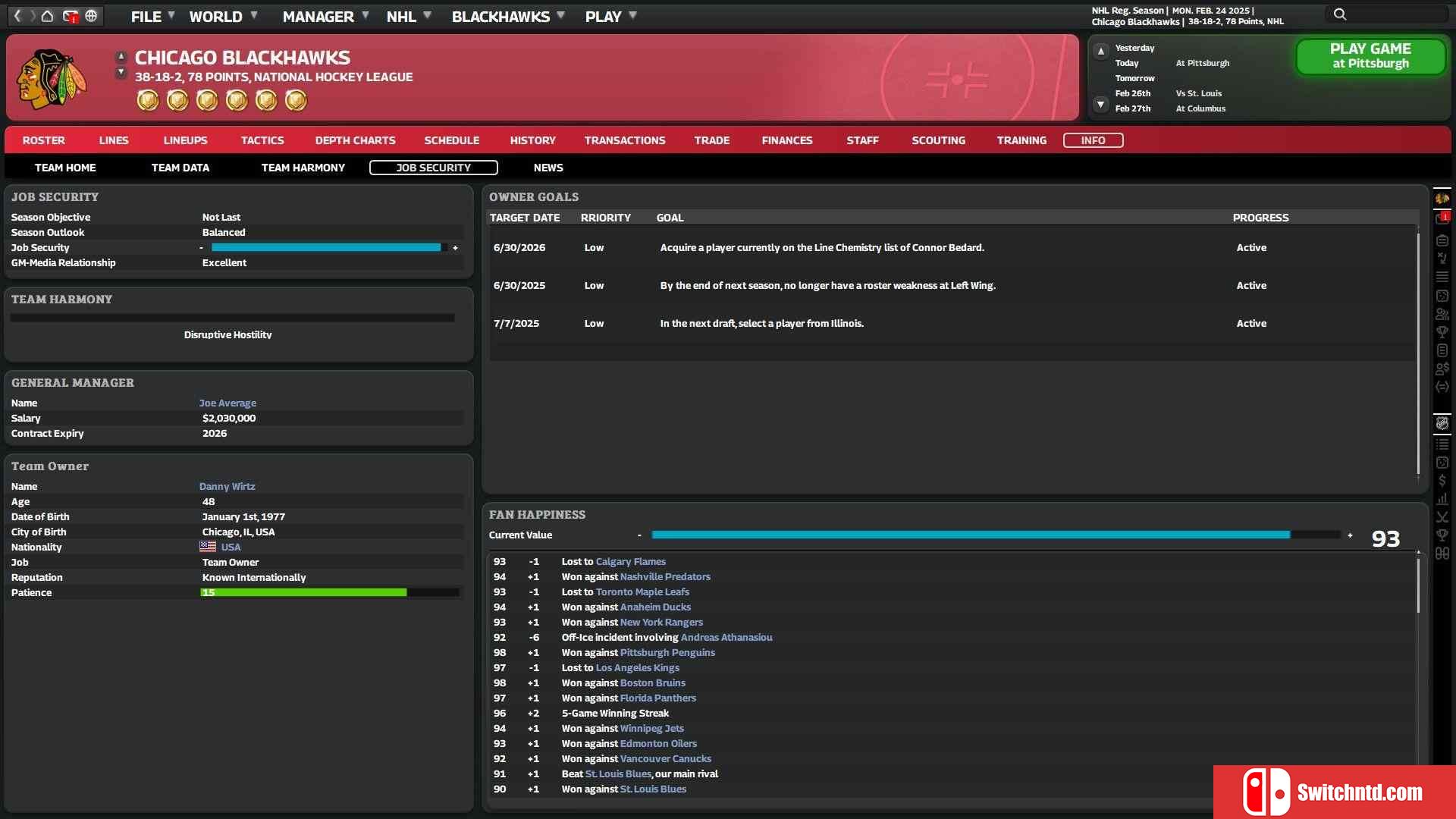 《特许经营曲棍球经理11（Franchise Hockey Manager 11）》TENOKE镜像版[EN]_4