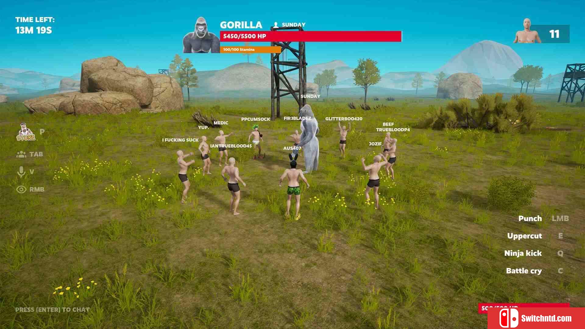 《大猩猩对战百人（100 Men vs 1 Gorilla）》P2P硬盘版[EN]_1
