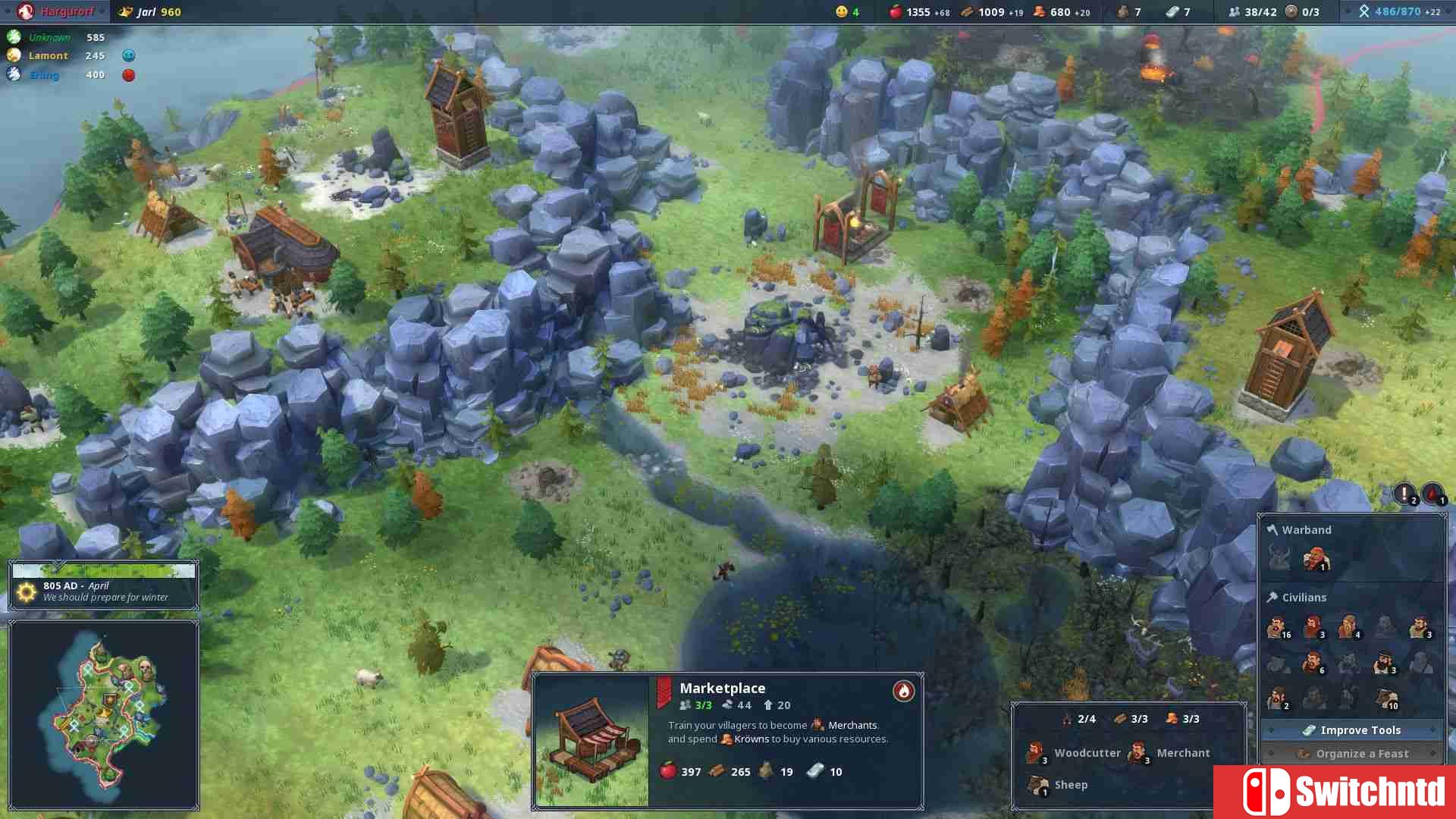 《北加尔（Northgard）》官方中文 v0.3.6656 Beta版 3DM免安装中英文未加密版[CN/EN]_3