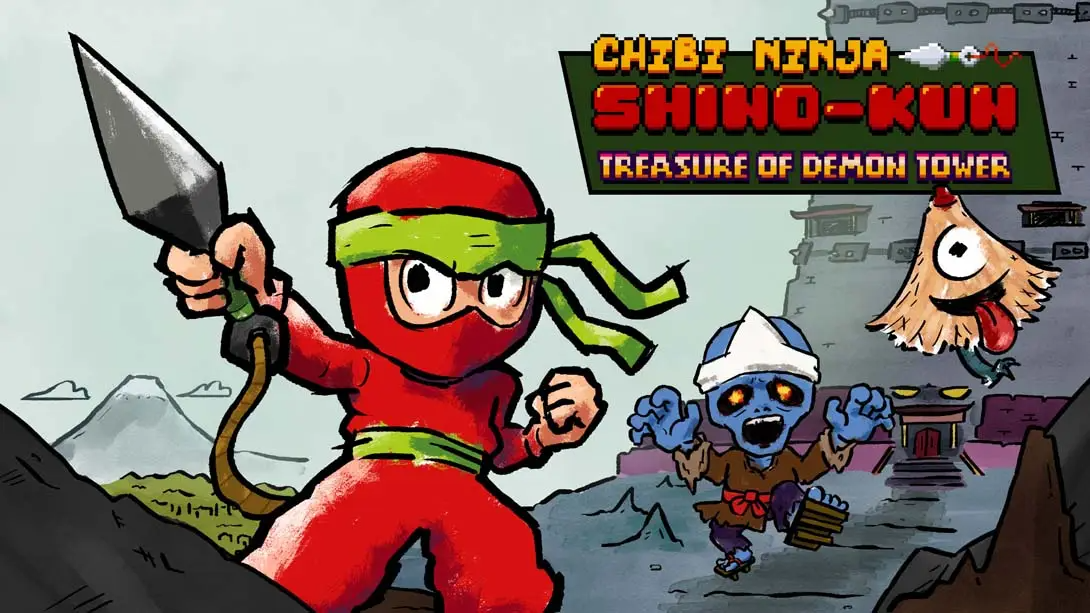 【美版】小忍者志乃君：魔塔宝藏 .Chibi Ninja Shino-kun Treasure of Demon Tower 英语